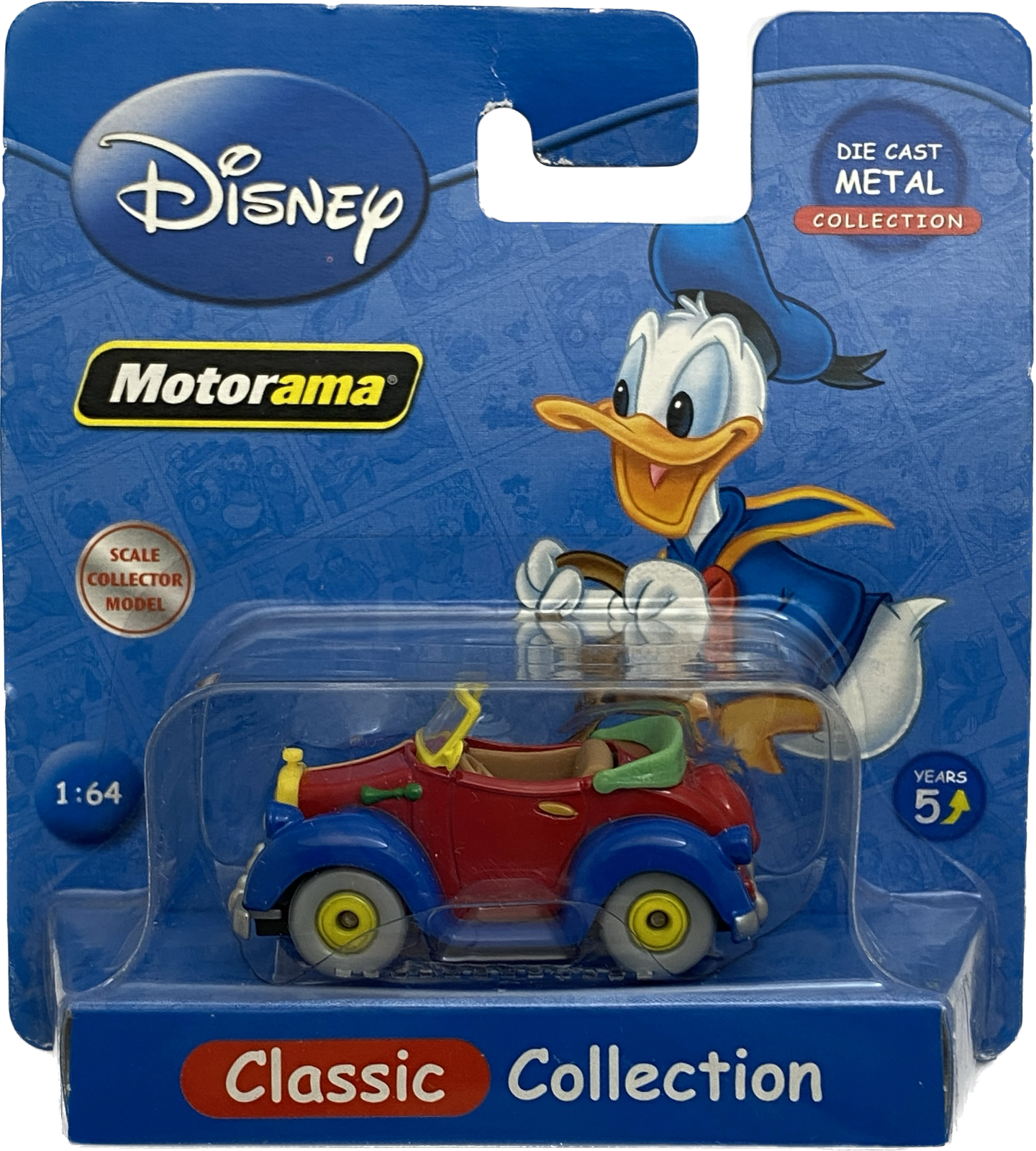 Donald Duck Car Disney Classic Collection 1:64 Scale Toy Car Motorama