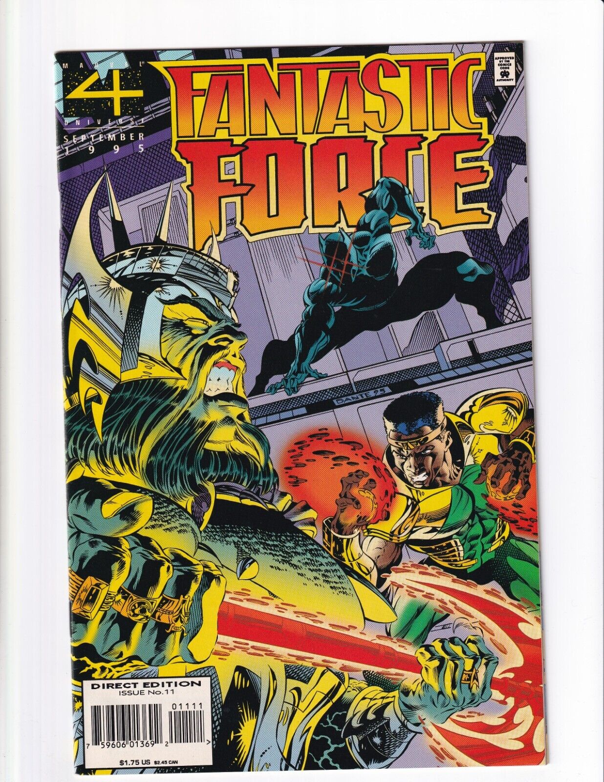 Comics Fantástico Force #11 Marvel Comics 1995 quase perfeito Ensacado E embarquei - USADO