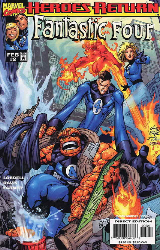 Comics Fantastic Four Vol. 3 #2A VF/NM; Marvel | Heroes Return - we combine shipping - USADO