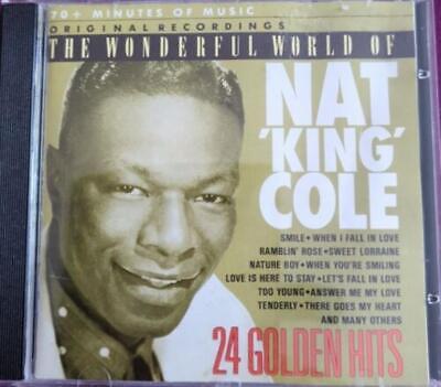 CD - THE WONDERFUL WORLD OF NAT "KING" COLE - 24 GOLDE HITS - USADO