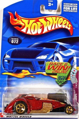 2002 Hot Wheels Hammered Coupe 072 trump series 2/4 Race & Win (Long Card) 54354