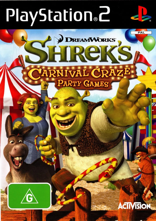 PS2 Shrek's Carnival Craze Party Games - Usado