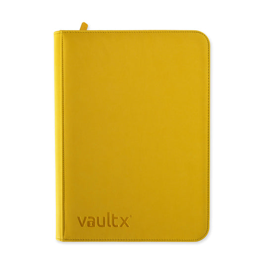 Vault X 9-Pocket Exo-Tec® Zip Binder - Sunrise Yellow