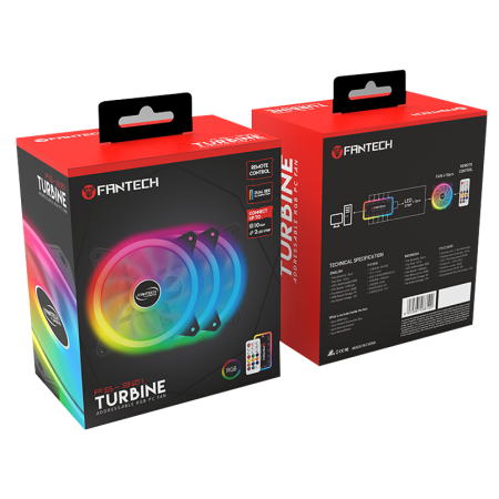 PACK 3 VENTOINHAS RGB FANTECH - Novo