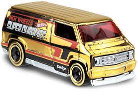 Hot Wheels'"GOLD" Hot Wheels 1977 Dodge Van Super Chromes: Custom  (FYG83)