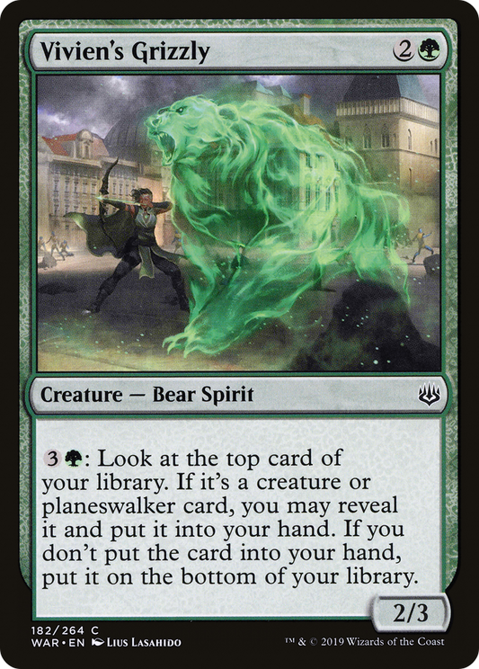 Vivien's Grizzly MTG War of the Spark tcg