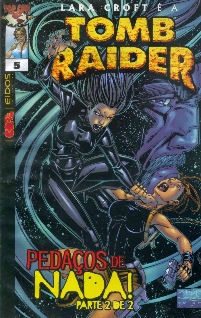 LIVRO BD COLEÇÃO LARA CROFT TOMB RAIDER 12 VOLUMES - USADO