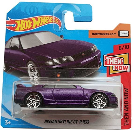 Hot Wheels FJY75 2018 Then and Now 6/10 Nissan Skyline GT-R R33 193/365 Purple