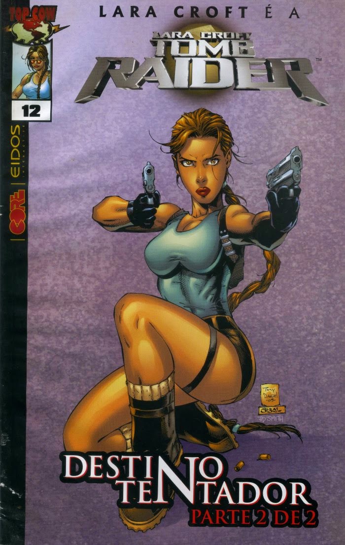 LIVRO BD COLEÇÃO LARA CROFT TOMB RAIDER 12 VOLUMES - USADO