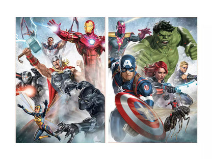 Puzzle 2x 500 PCS Marvel Avengers Vingadores Educa 17994 - NOVO
