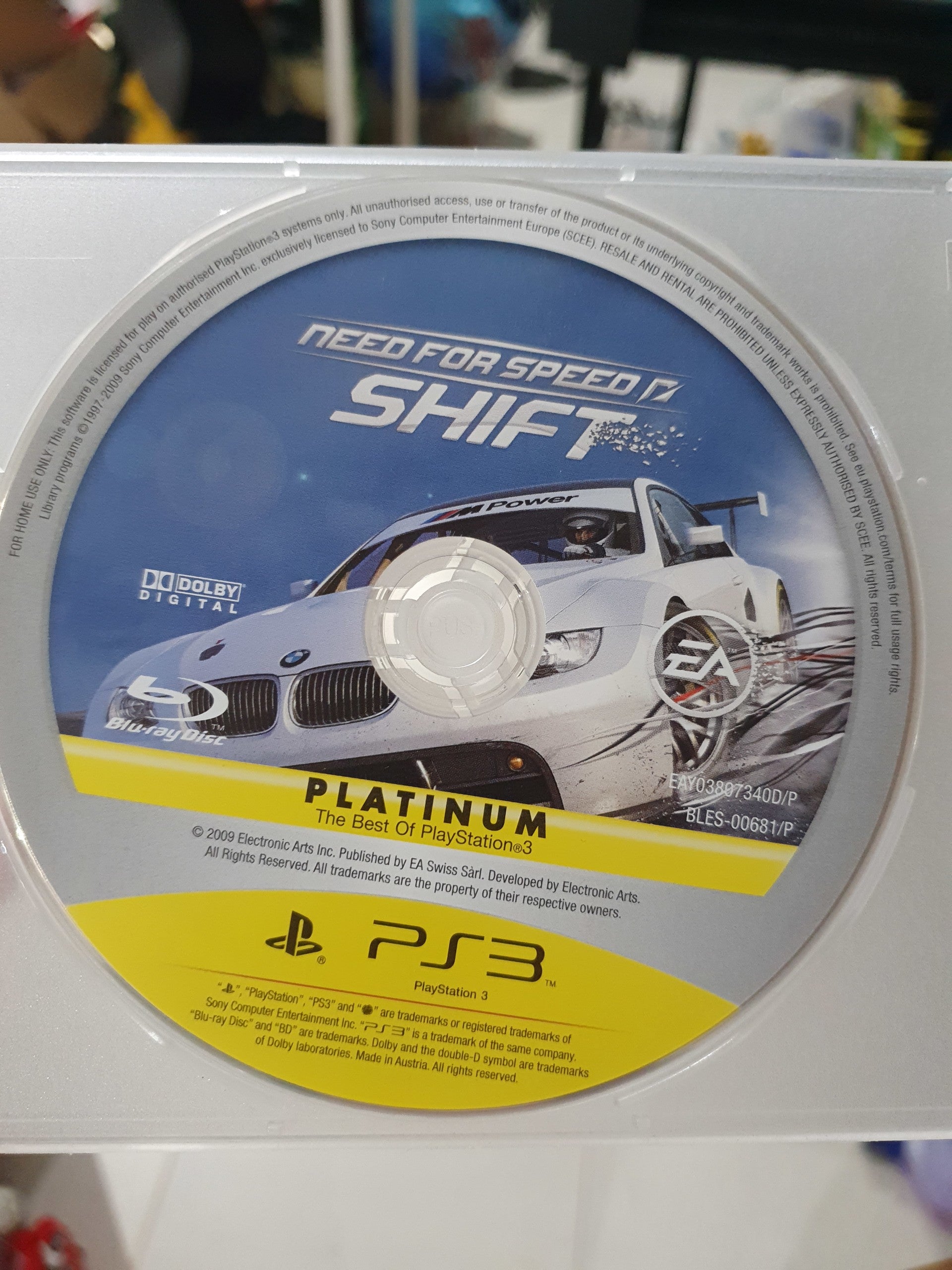 PS3 NEED FOR SPEED SHIFT CD ONLY - USADO