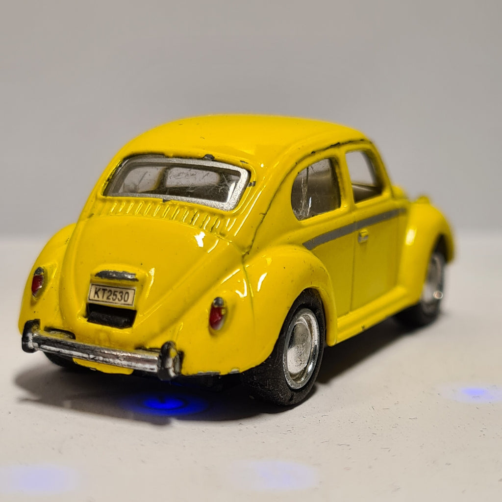 Kinsmart 1:64 VW Beetle Yellow - Loose