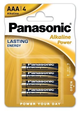 PILHAS ALCALINAS PANASONIC AAA/4 ALKALINE POWER