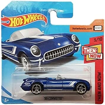 Hot Wheels ´55 Corvette FKB19 2018 Then and Now