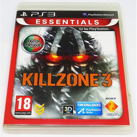 PS3 KILLZONE 3 funcionalidades Move PT ESSENTIALS - USADO