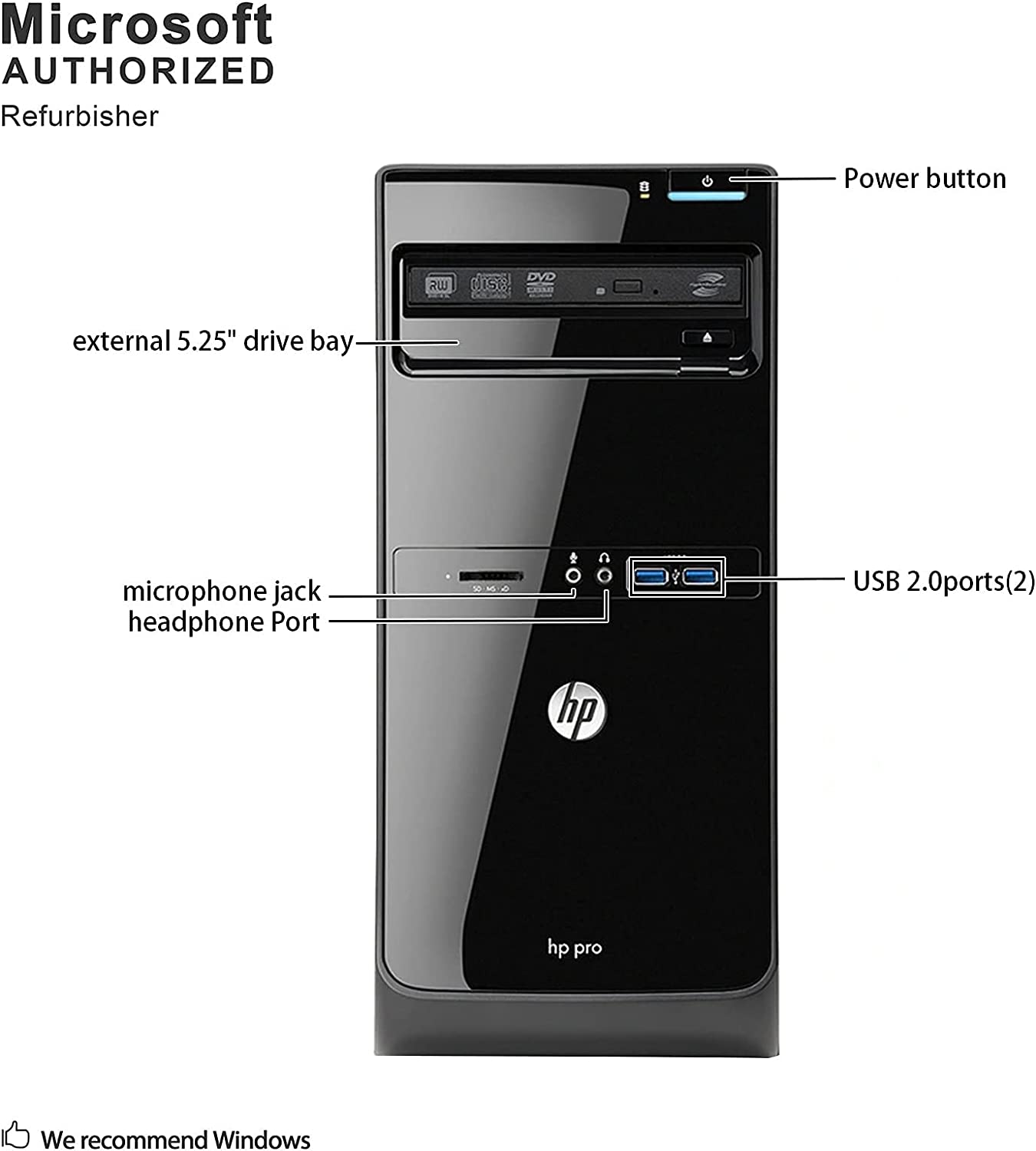 COMPUTADOR HP PRO 3500 i5 8GB 240GB SSD - USADO