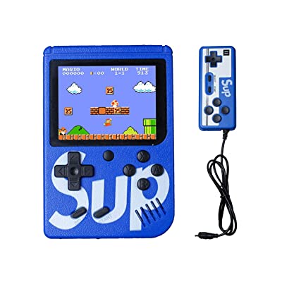 CONSOLA RETRO PORTABLE SUP + COMANDO COM 500 JOGOS AZUL 2 PLAYER - NOVO