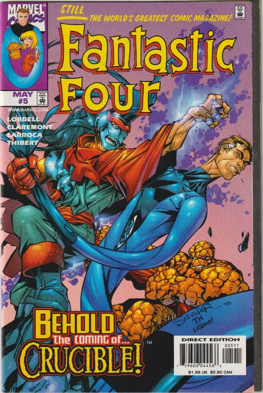 Fantastic Four #5 May, 1998 - Behold the coming of ... Crucible! US COMICS MARVEL