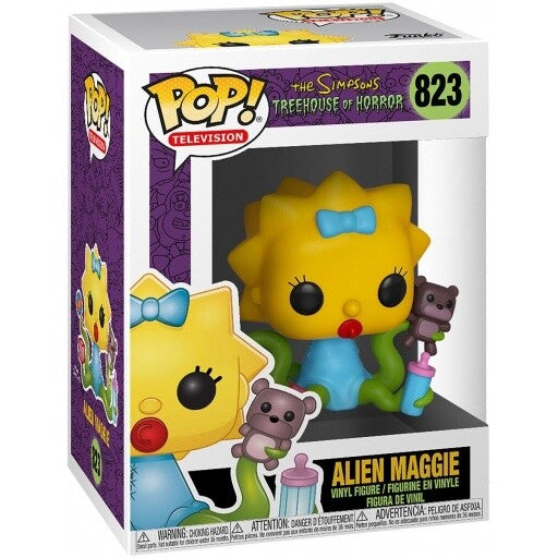 FUNKO POP! TV : The Simpsons TREEHOUSE OF HORROR Alien Maggie #823 Vinyl Figure