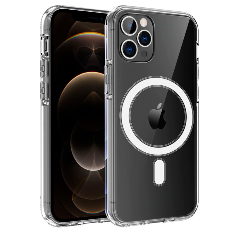 Capa Magnética MagSafe Transparente iphone 12 Pro Max Shock Proof