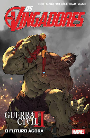 LIVRO BD MARVEL Os Vingadores -Guerra civil II O futuro agora - NOVO