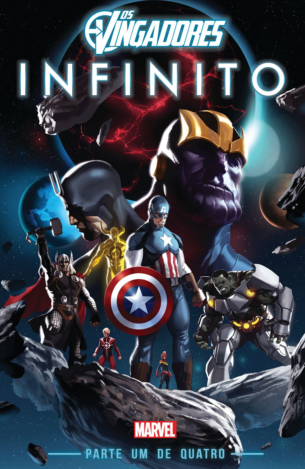 LIVRO BD MARVEL Os Vingadores: Infinito Parte 1 - NOVO