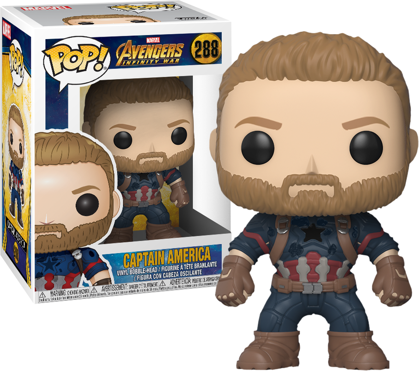 MARVEL – AVENGERS INFINITY WAR – CAPTAIN AMERICA – FUNKO POP! VINYL FIGURE #288