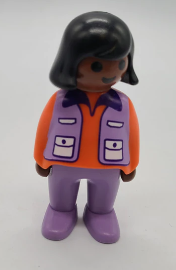 Playmobil 123 Adult Woman orange/purple k6773b - USADO