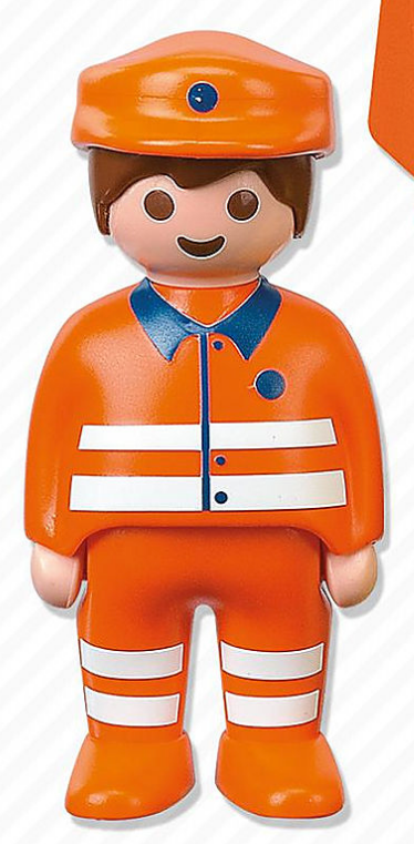 Playmobil 123 k6774 Male Garbagge figure 1-2-3 Klicky - USADO