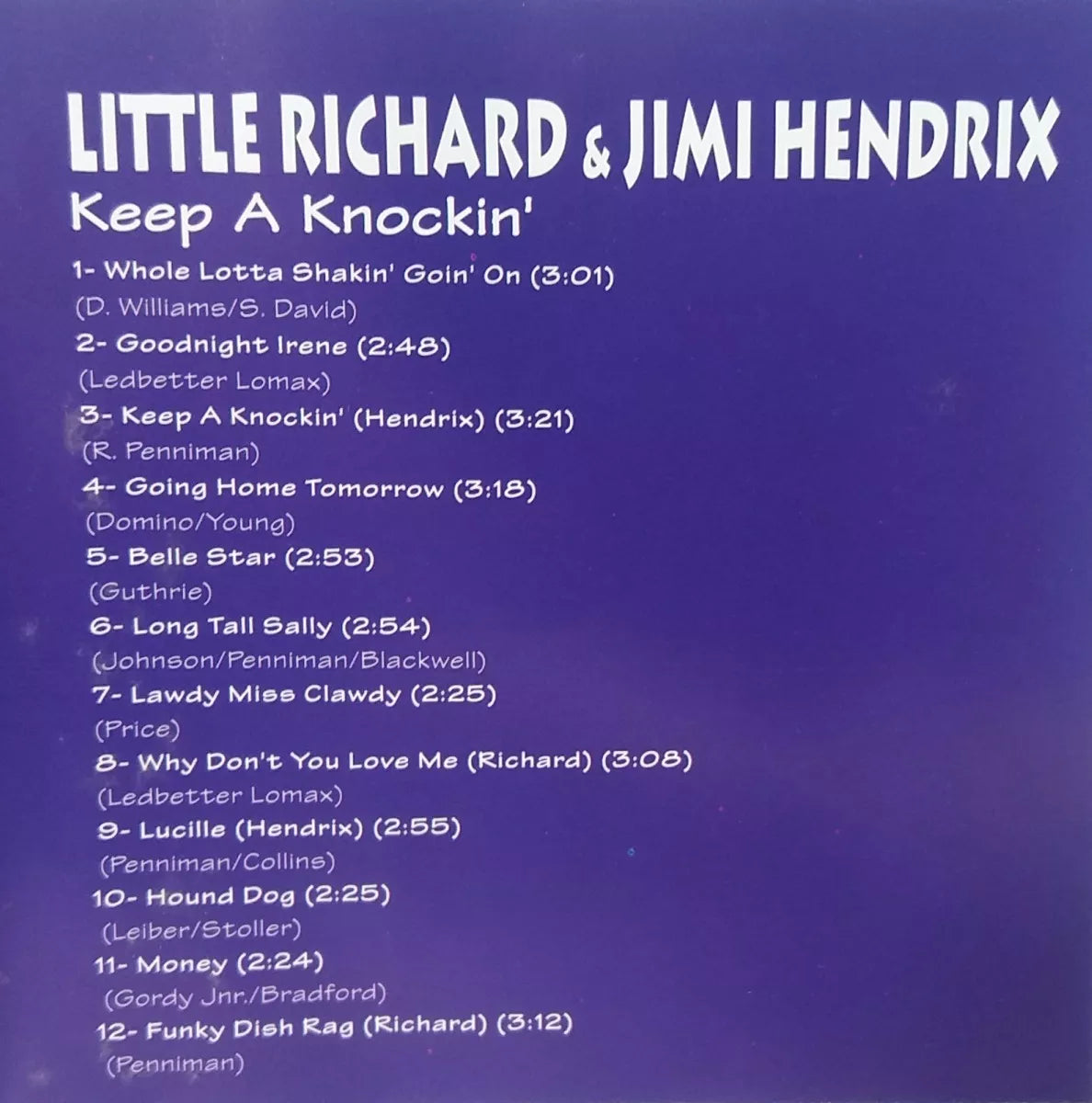 CD Little Richard & Jimi Hendrix - Keep A Knockin - USADO