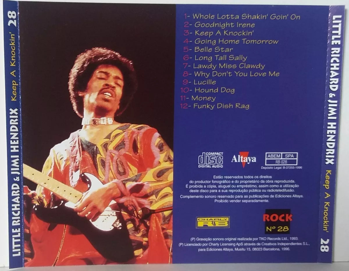 CD Little Richard & Jimi Hendrix - Keep A Knockin - USADO