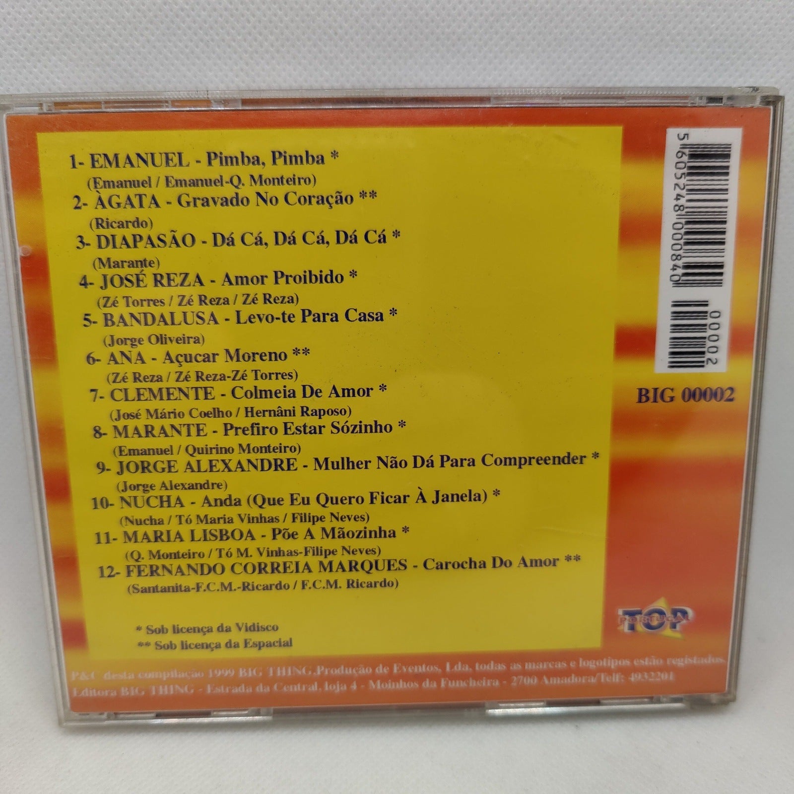 CD Top Portugal "vamos dançar" - USADO