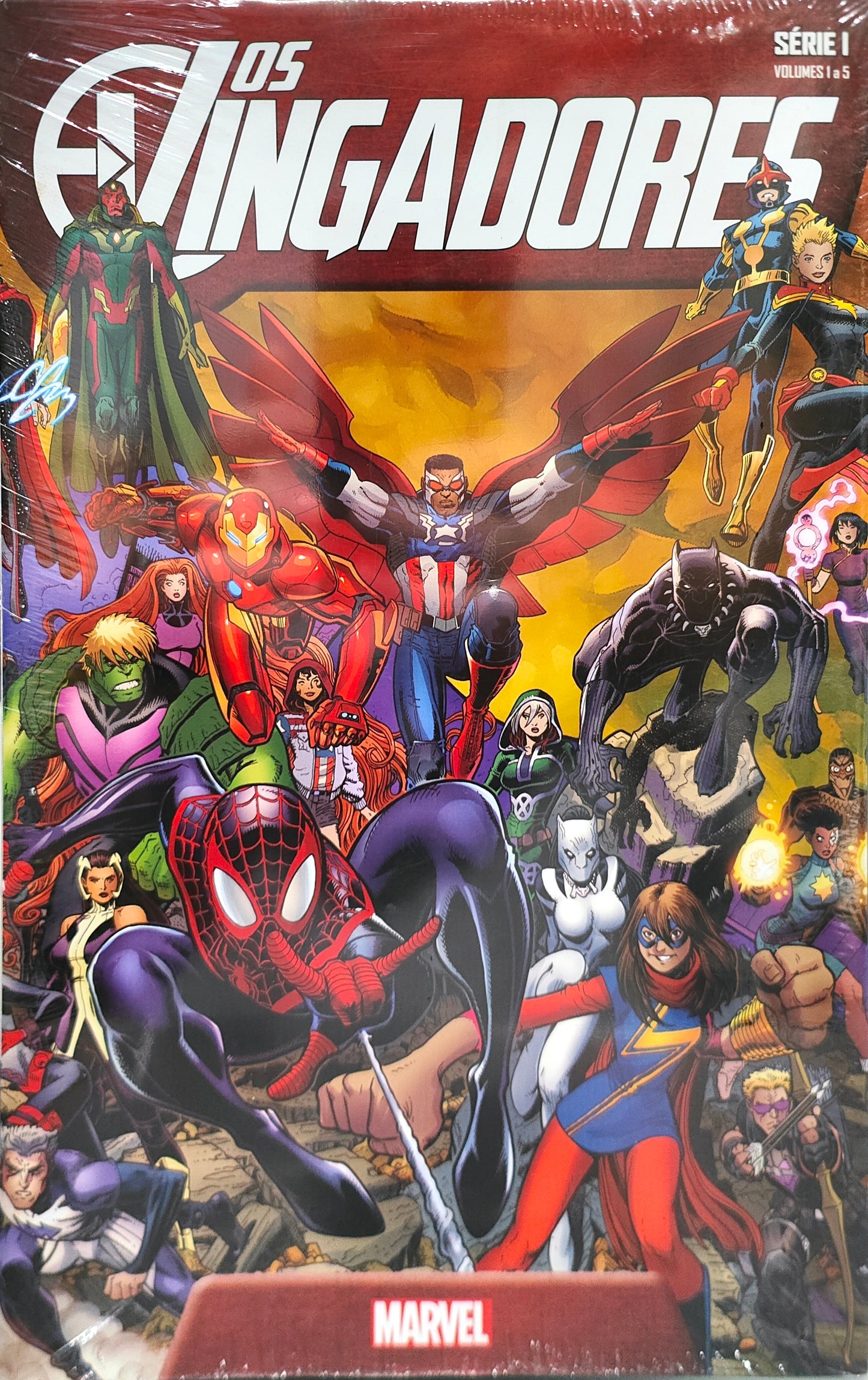 Marvel Vingadores Serie 1 5 Volumes - NOVO
