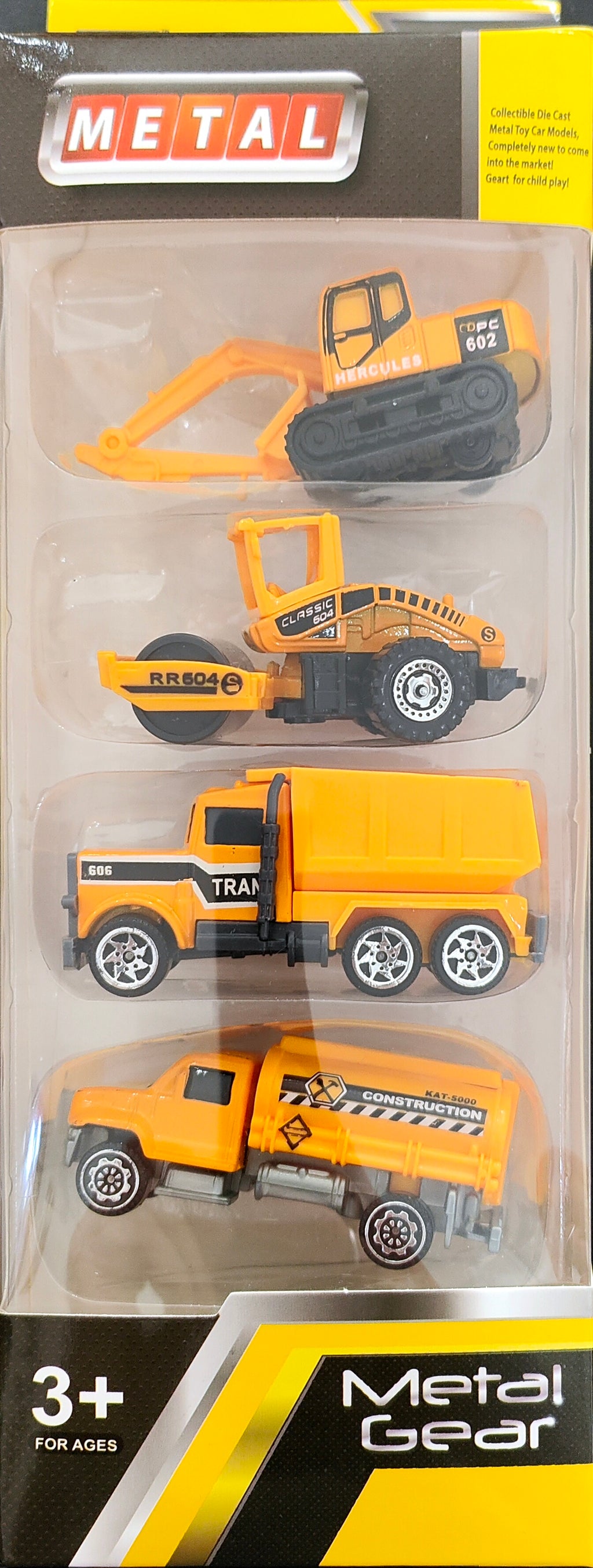 Miniaturas veiculos de construção Set de 4 #3 Diecast - NOVO