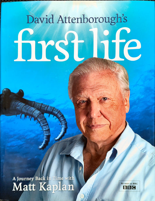 LIVRO David Attenborough's First Life: A Journey Back in Time with Matt Kaplan Hardcover EN - USADO