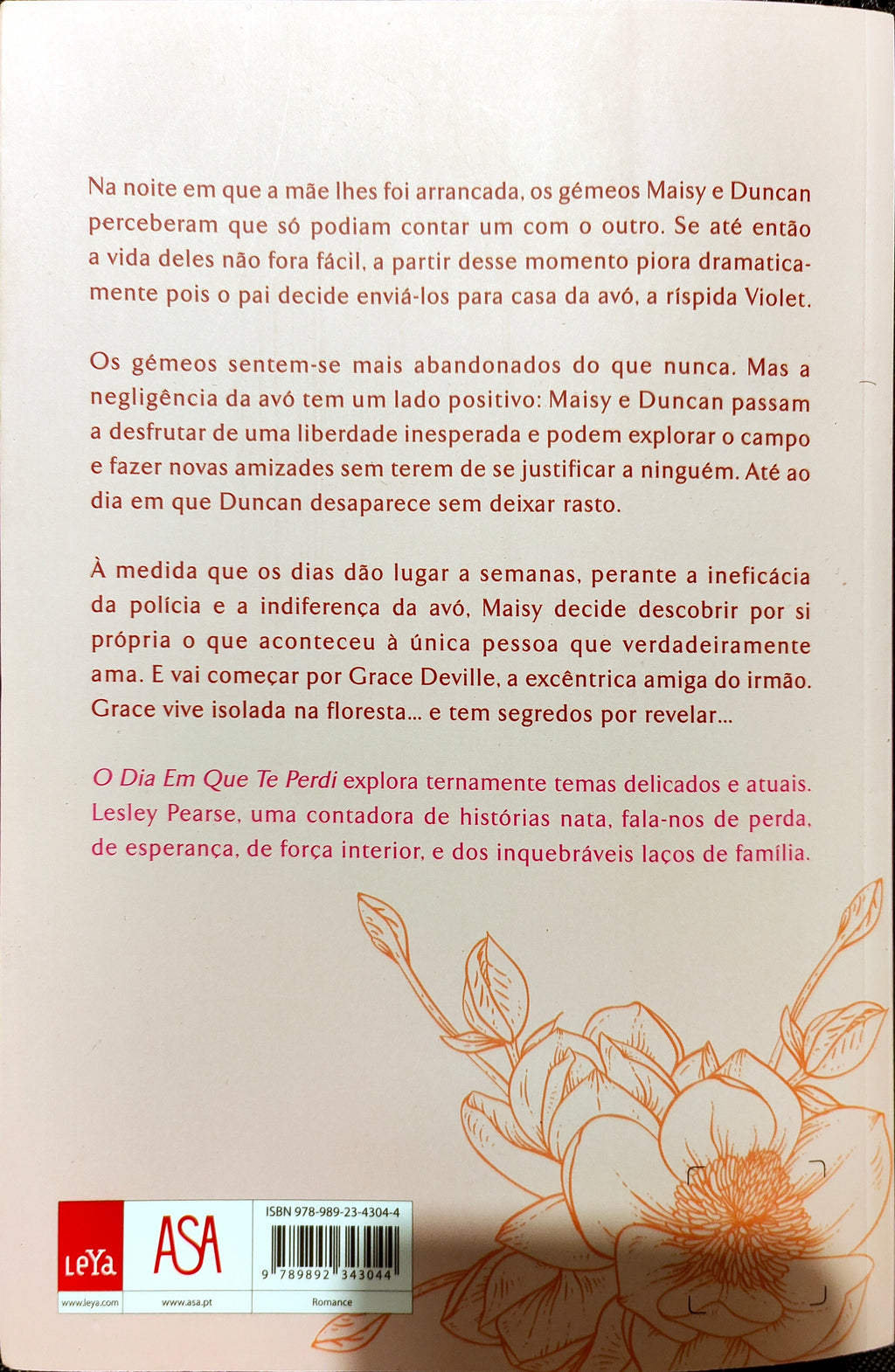 LIVRO O Dia em Que Te Perdi de Lesley Pearse - NOVO