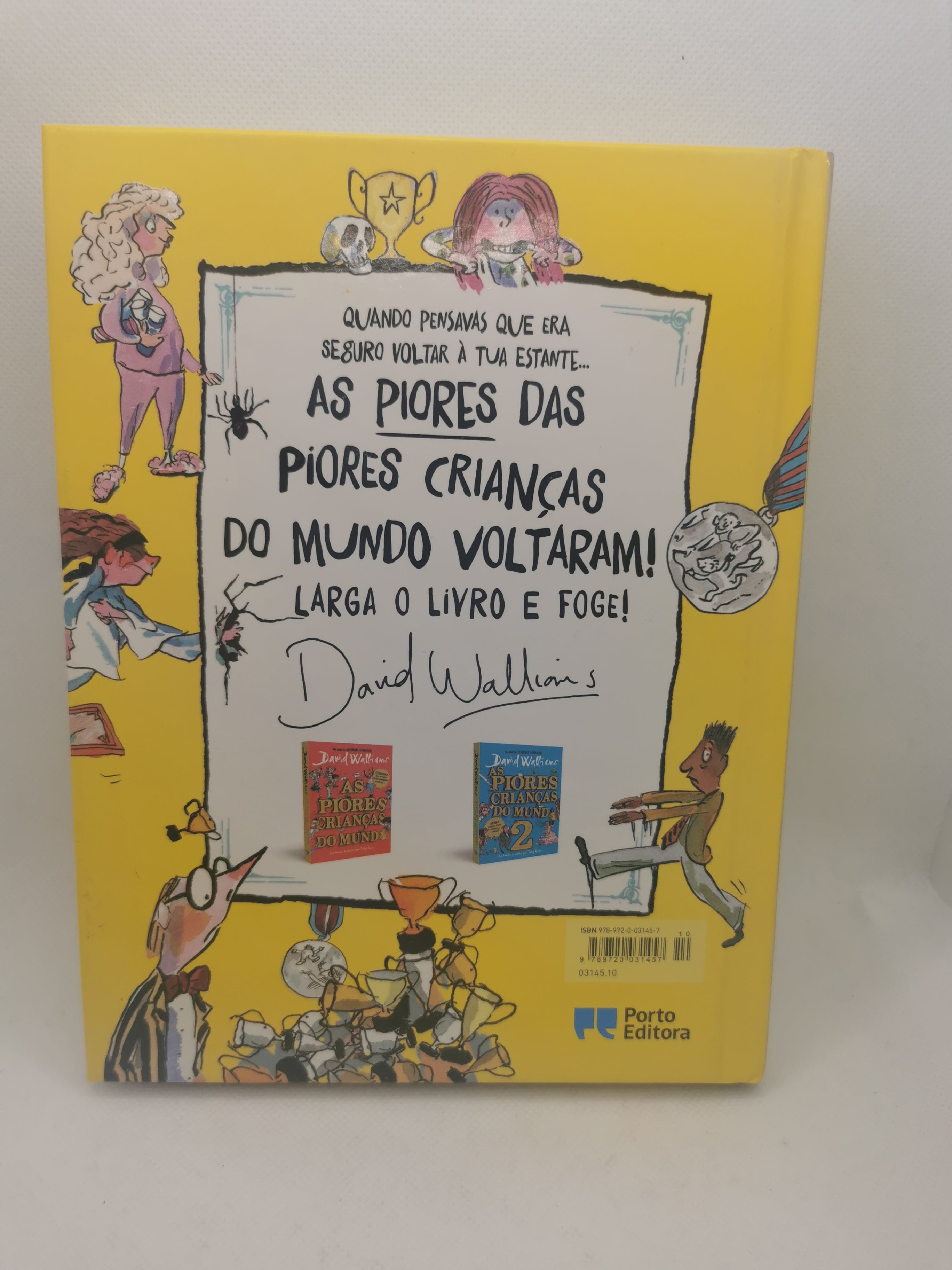 Livro As piores crianças do mundo 3 de David Walliams - USADO