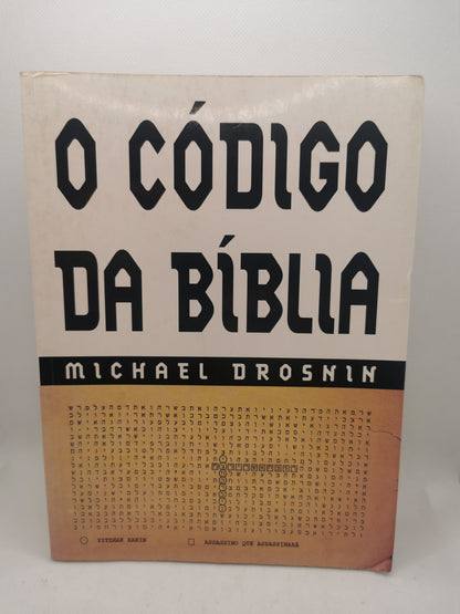 Livro O Código da Bíblia de Michael Drosnin - USADO