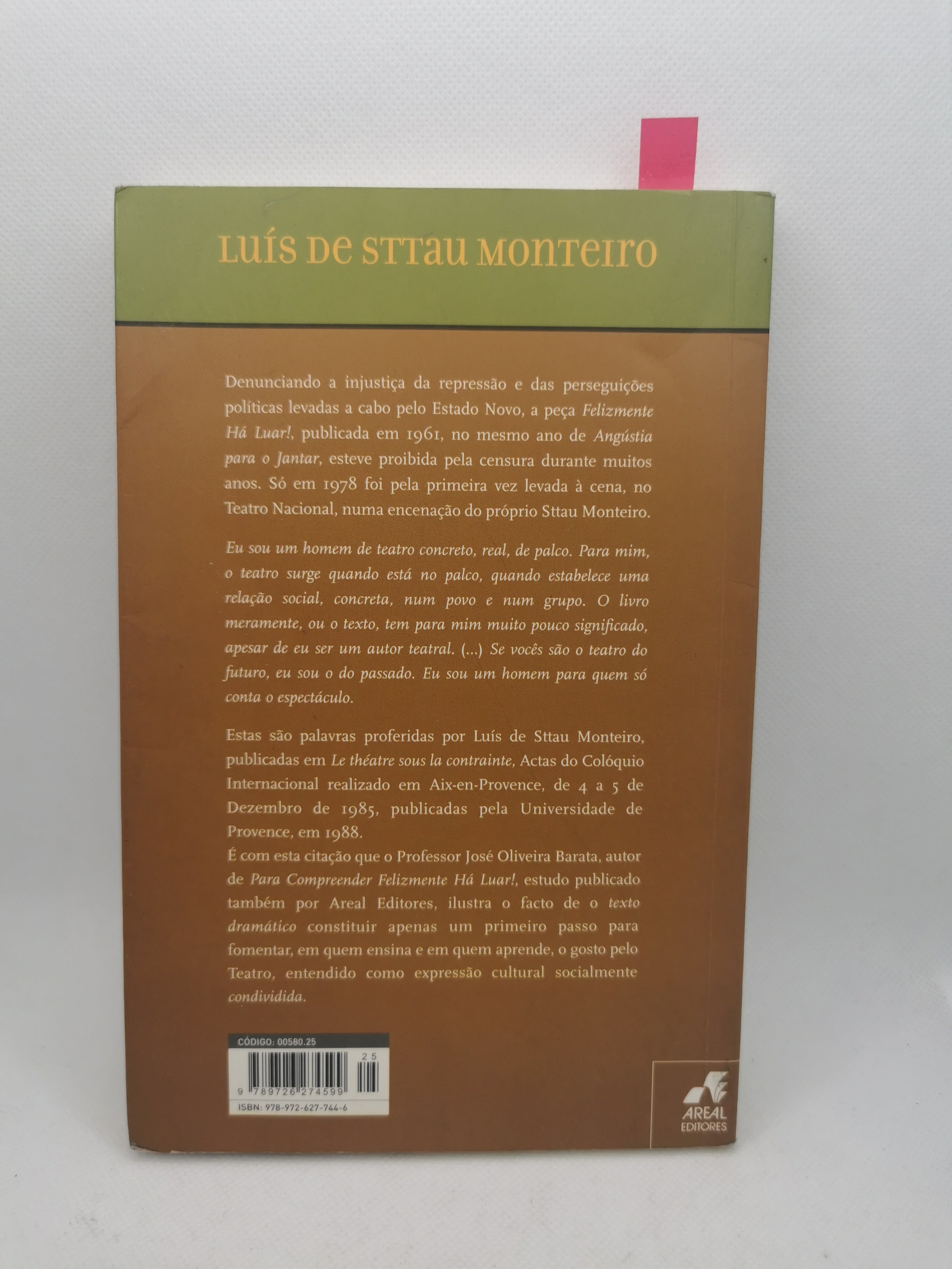 Livro Felizmente Há Luar! - USADO