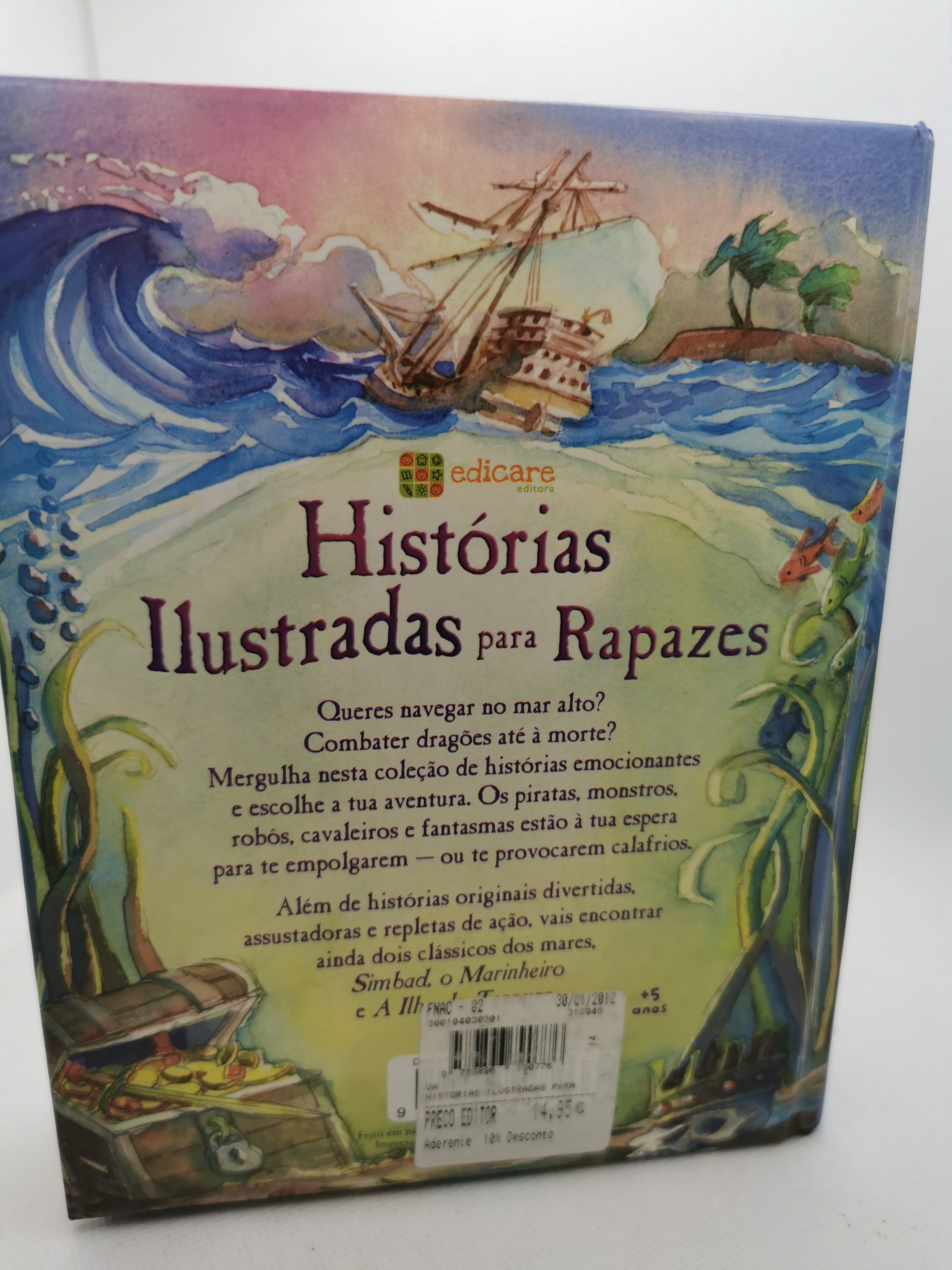 Livro Histórias Ilustradas para Rapazes - USADO