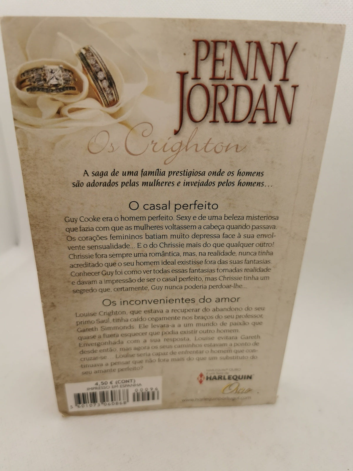 Livro de Bolso O casal perfeito / Os incovenientes do Amor de Penny Jordan - USADO