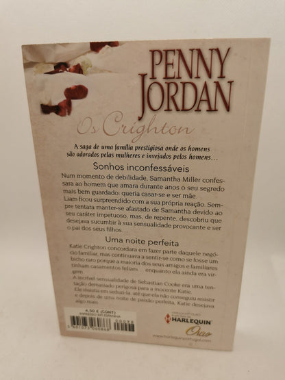 Livro de Bolso Sonhos inconfessáveis / Uma noite perfeita de Penny Jordan - USADO