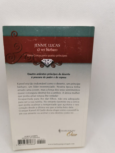 Livro de Bolso O rei bárbaro de Jennie Lucas- USADO