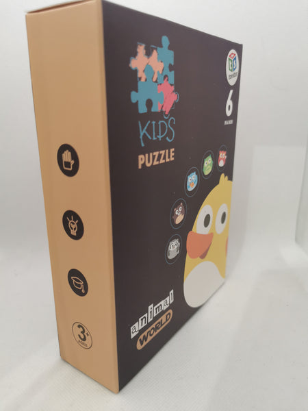 Kids Puzzle Animal World 6 in a Box