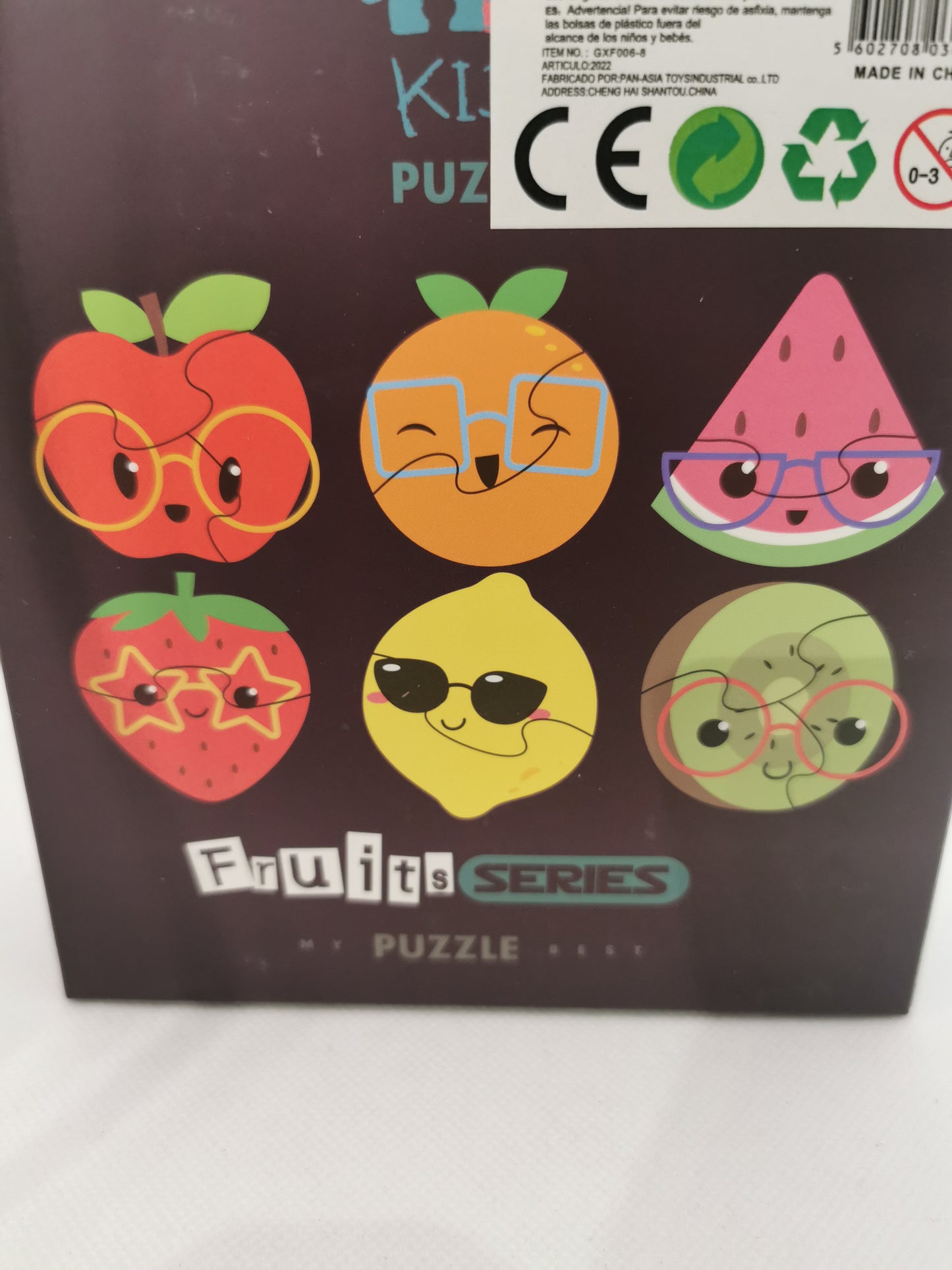 Kids Puzzle Fruit Series 6 in a Box