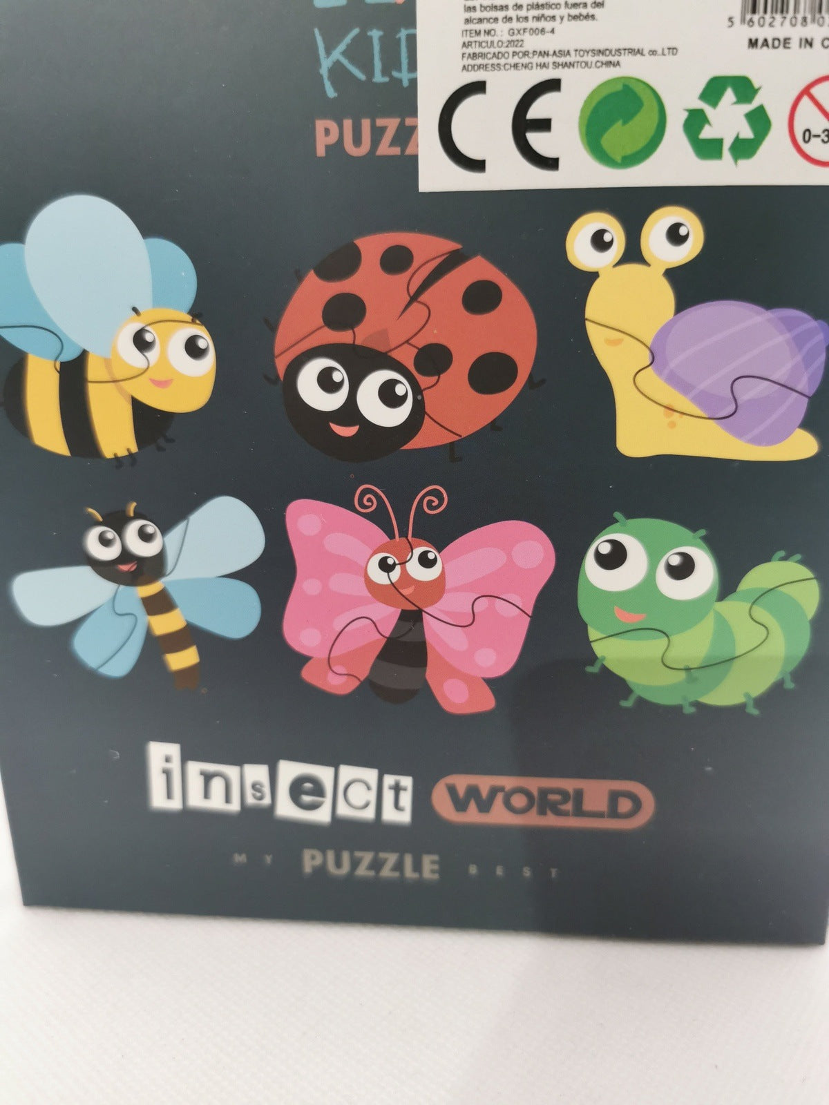 Kids Puzzle insects World 6 in a Box