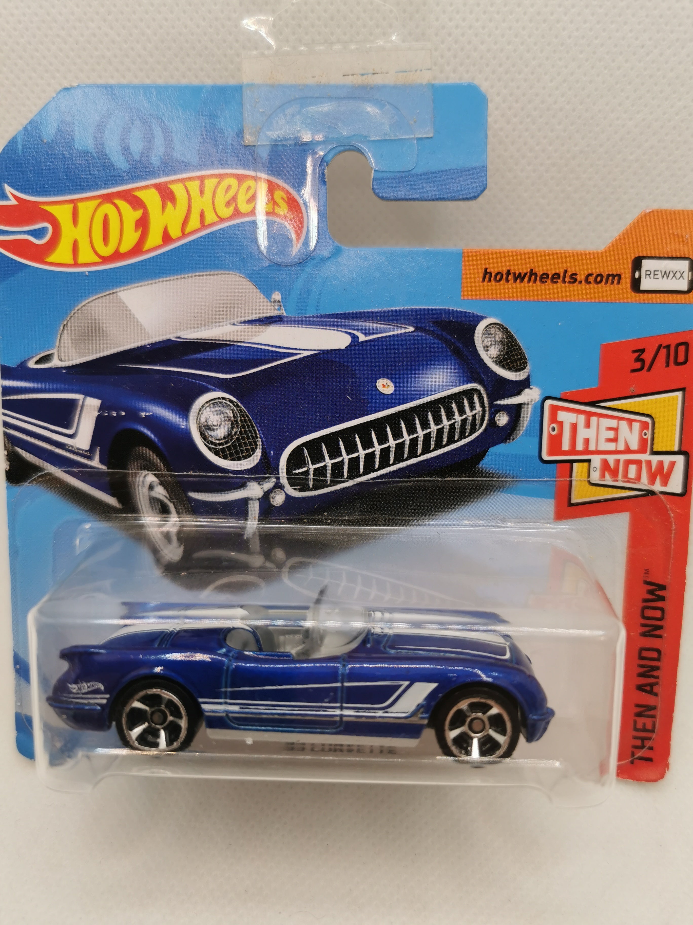 Hot Wheels ´55 Corvette FKB19 2018 Then and Now