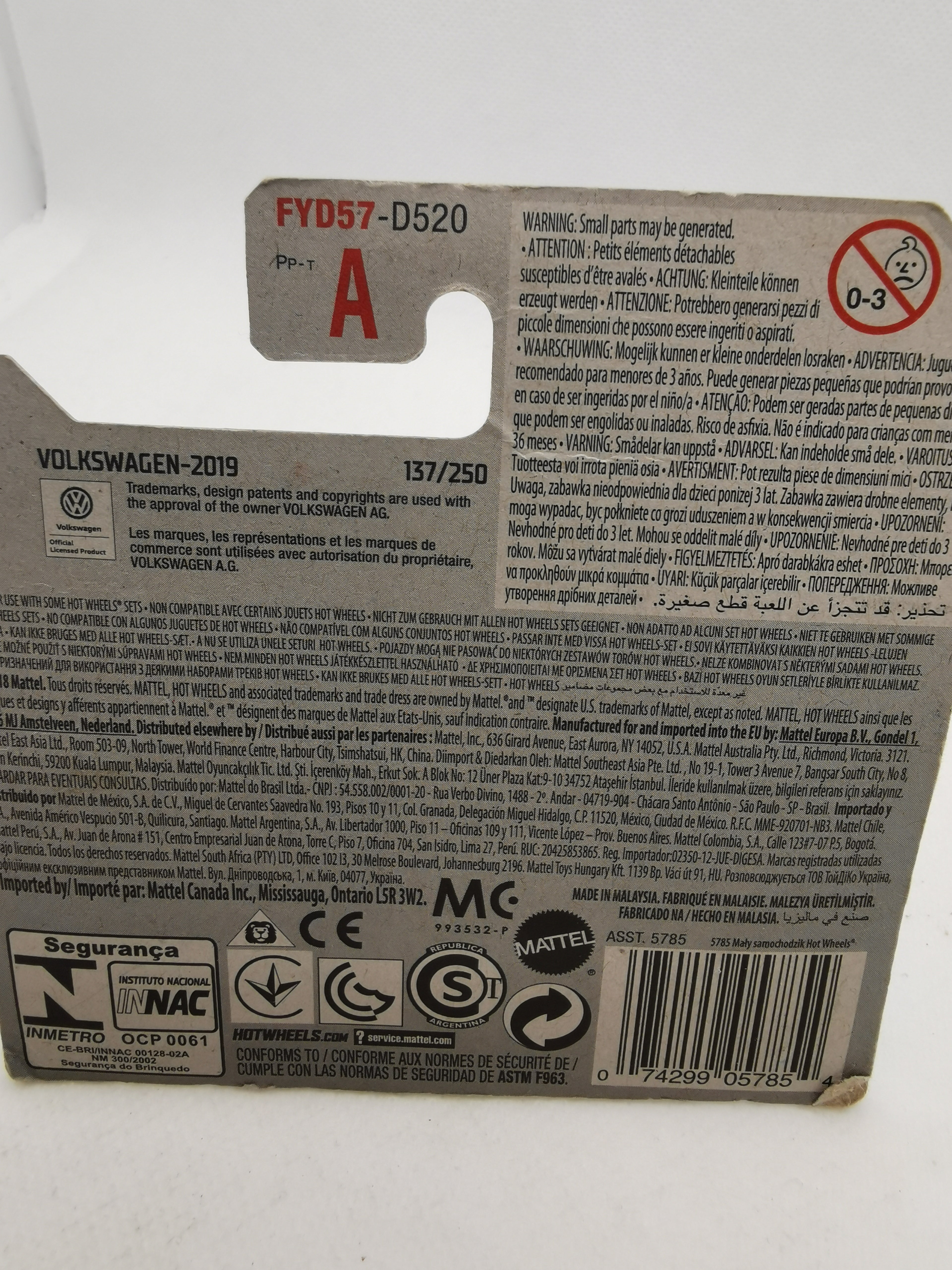 Hot Wheels Custom ´69 Volkswagem Squareback FYD057 2019