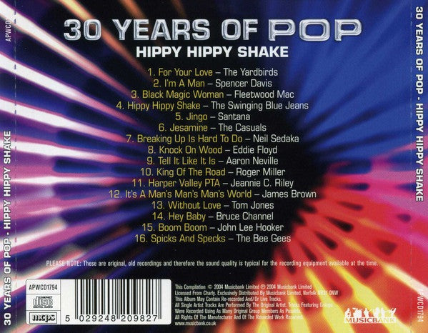 CD Various – 30 Years Of Pop - Hippy Hippy Shake - CD