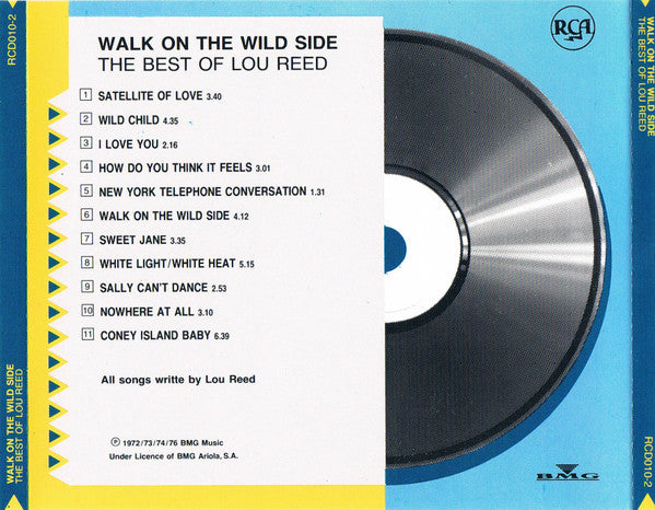 CD Lou Reed ‎– Walk On The Wild Side - The Best Of Lou Reed - USADO